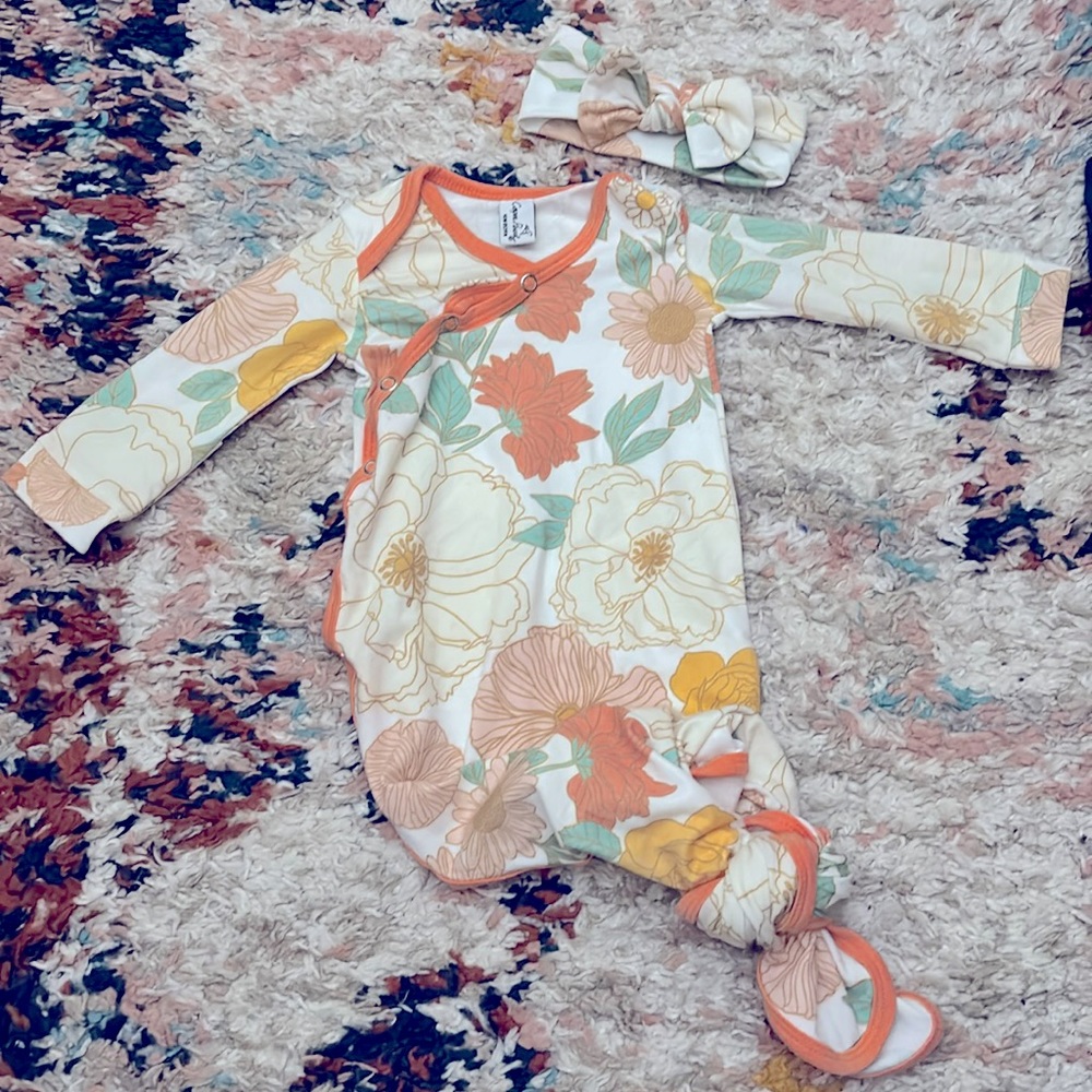 Copper Pearl knotted gown